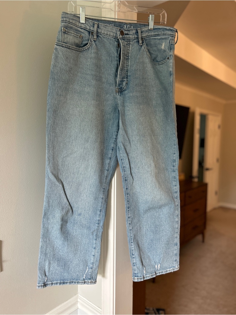 a.n.a Light Blue Ankle Crop Jeans
